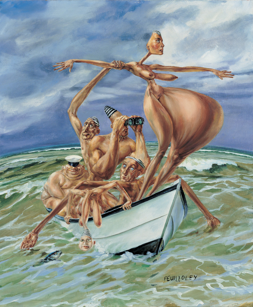 SALTY CREW -  1994  oil on canvas  64x53 cm