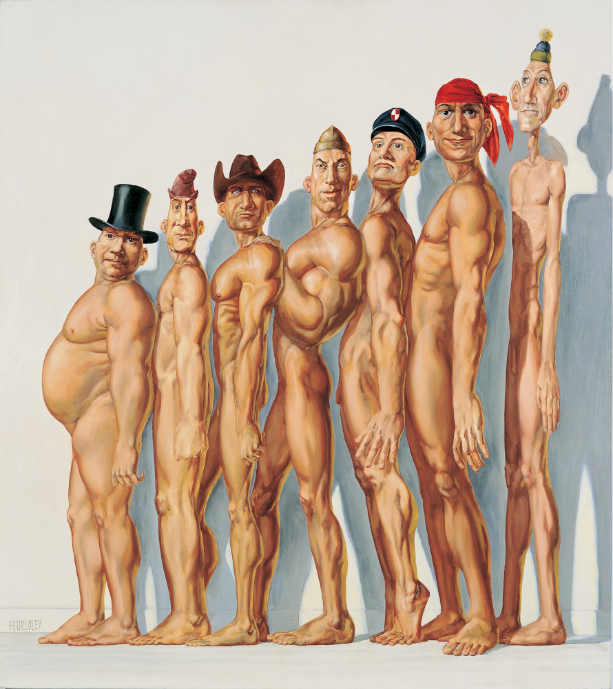 CURIOUS - 1997  oil on canvas  120x116 cm